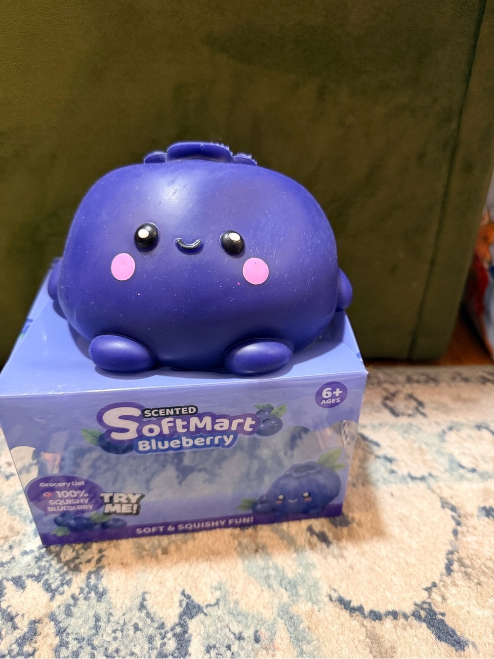 Scented Blueberry Squishy Toy - Purple